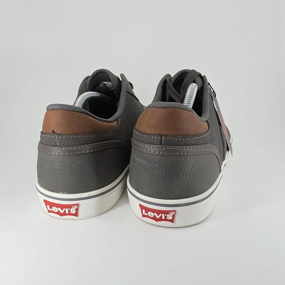 Levi’s Mens Shoes Size 11 Comfort Etha Canvas SB Charcoal‎ Grey Classic Casual